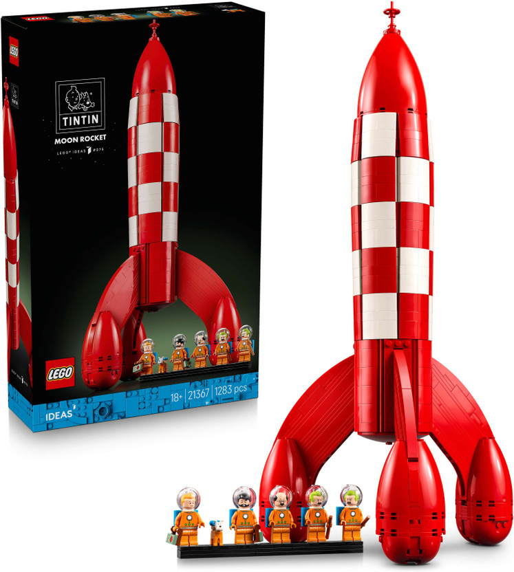 LEGO Ideas Tintin Moon Rocket Building Kit 21367(Multicolor)