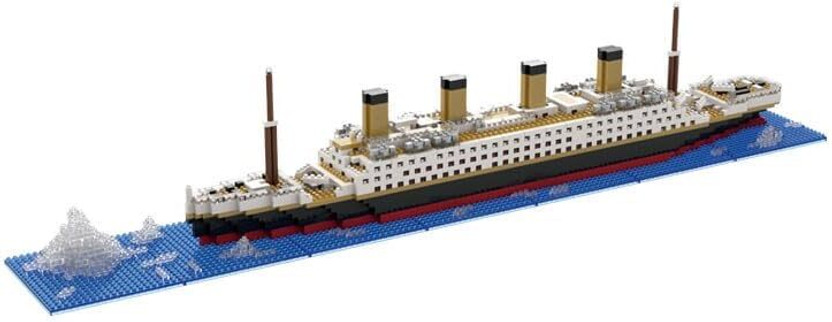 dify Titanic Ship Micro Blocks 1878 PCS with LED Light | 5 Year Warranty | 14+(Multicolor)