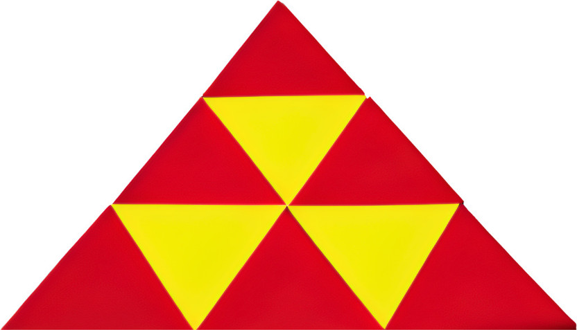THE LABWORLD Similar Triangles Ratio Math Learning Set, 32 Pieces, Soft Foam Triangles(Multicolor)
