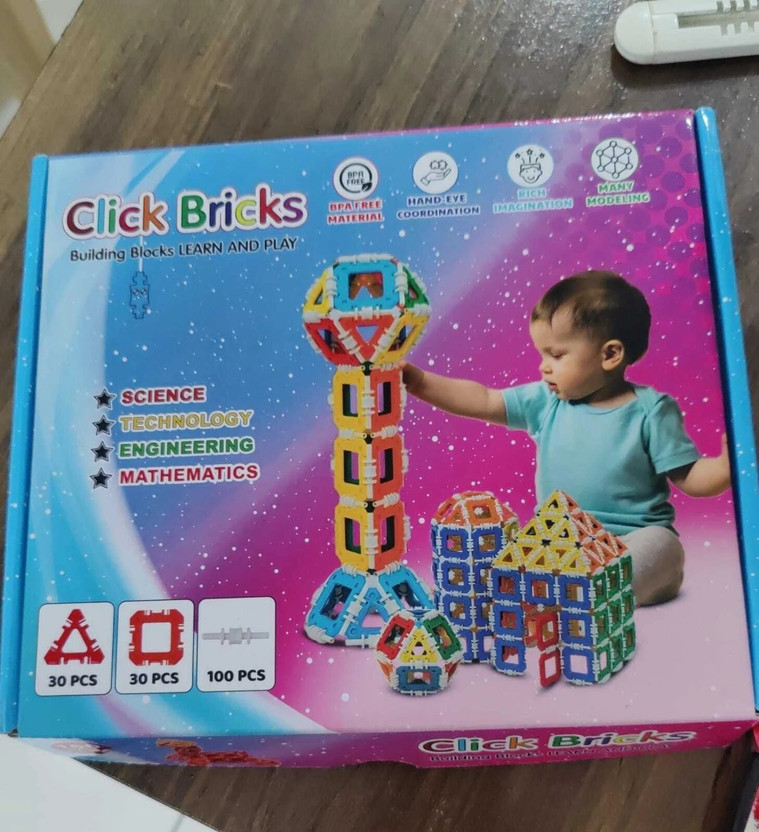 Khelo Khelo Toys Click Bricks Building Blocks(Multicolor) - Flipkart Deal