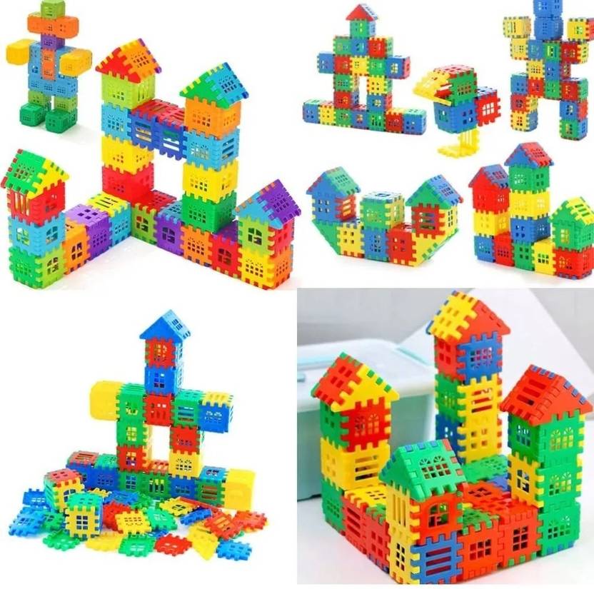 Tozzby House Building Blocks Mediam Size for Kids (150 Pieces Blocks