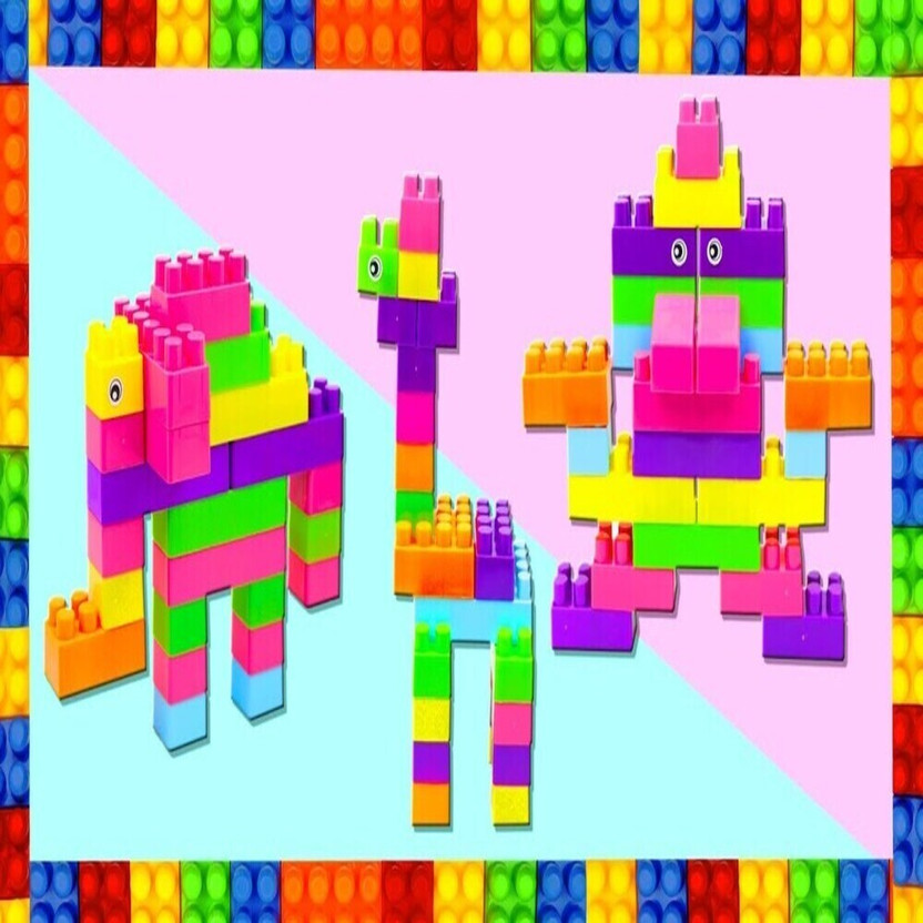 Sharvil Building Blocks for Kids,Learning Bricks Blocks with Wheel, Block Game for Kids(Multicolor)