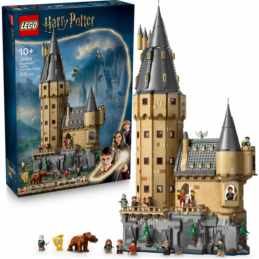 LEGO Harry Potter Hogwarts Castle: The Main Tower Set, Wizard Gift 76454(Multicolor)
