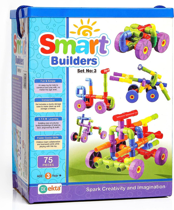 Jayaansh Traders Smart Pipe BEducational Blocks Playing For Kids ( Pack Of 1 )(Multicolor)