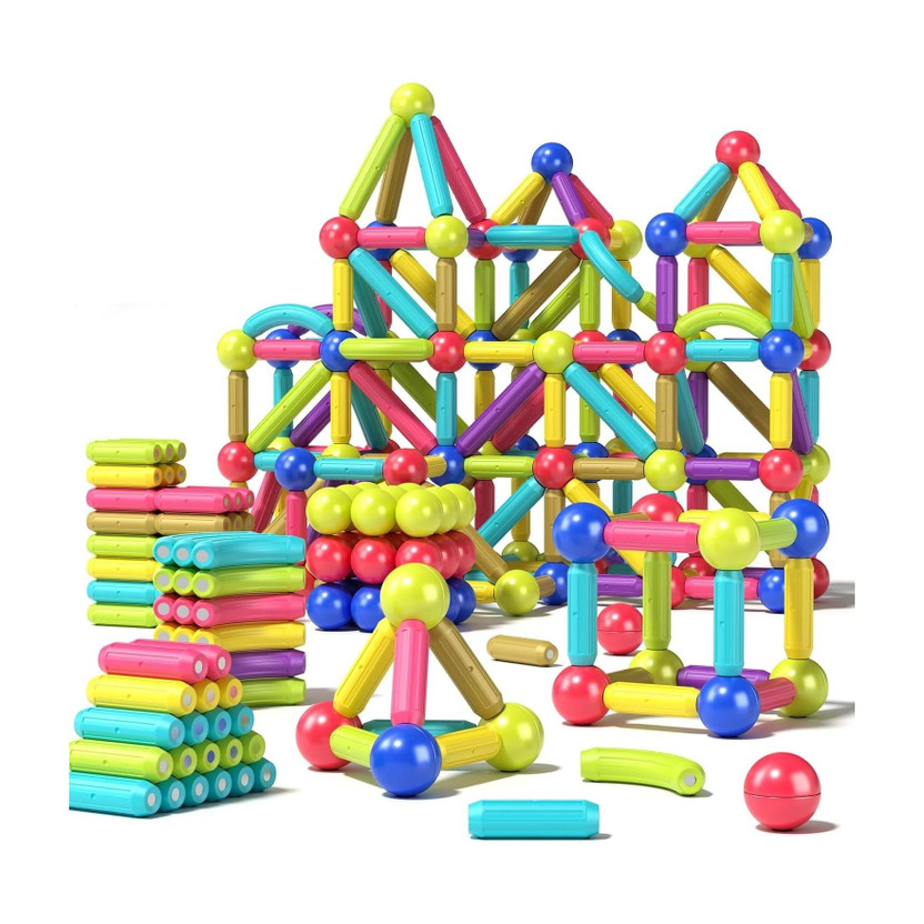 Learn With Fun Magnetic Sticks Building Blocks for Kids 42 Pcs(Multicolor)