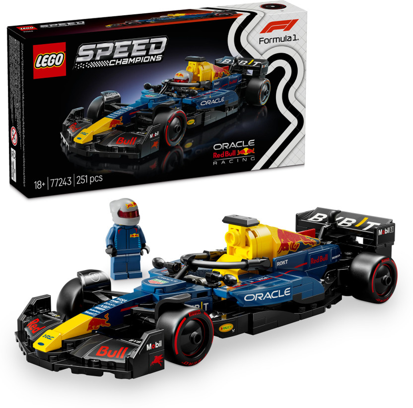 LEGO Speed Champions Oracle Red Bull Racing RB20 F1 Race Car Vehicle Set 77243(Multicolor)