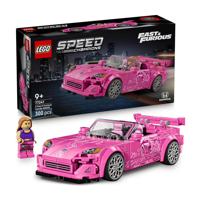 LEGO Speed Champions 2 Fast 2 Furious Honda S2000 Car Toy 77241(Multicolor)