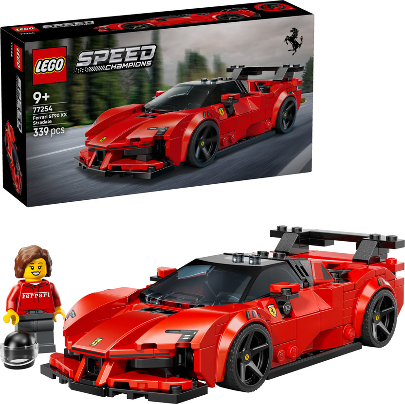 LEGO Speed Champions Ferrari SF90 XX Stradale Sports Car 77254(Multicolor)