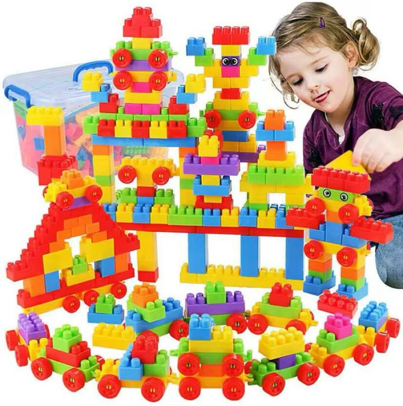 Midhash DIY Plastic Building Blocks for Kids 100pcs / Learning Toy Set(Multicolor)