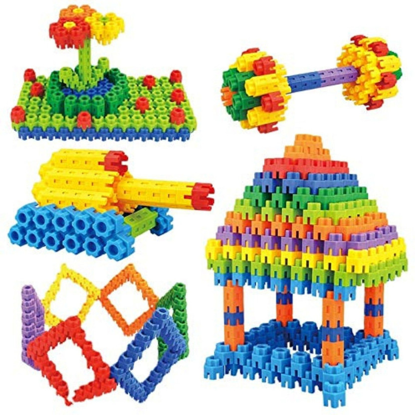 wlpi wlpi 100 piece Smart Hexa Block set |Educational Building Blocks| Different Shapes(Multicolor) - Flipkart Deal