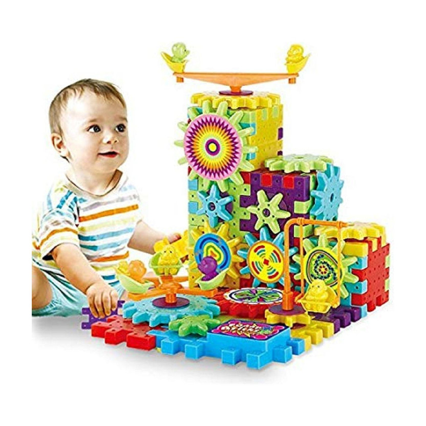Chocozone Battery Operated 81pcs Rotating Building Blocks with Gears for STEM Learning, Educational Building BlockBattery Operated 81pcs Rotating Building Blocks with Gears for STEM Learning, Educational Building Blocks Toys for 5 Years Old Girls and Boys(Multicolor)