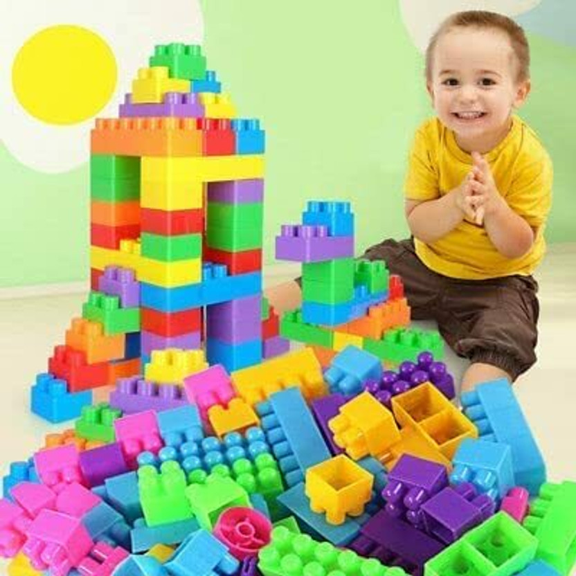 ARIZON Bricks Toys Sets with Wheel,Lego Blocks,Educational Toys for Kids 54+pcs(Multicolor)