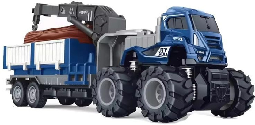 Zuuluzrs 1:43 Engineering Toy Wood Carrying Truck Transport Truck Toys For(Blue, Red)