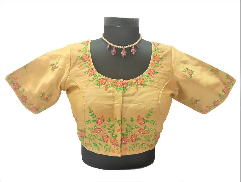 Priyanka Blouse Round Neck Women Blouse Buy Priyanka Blouse Round Neck Women Blouse Online at