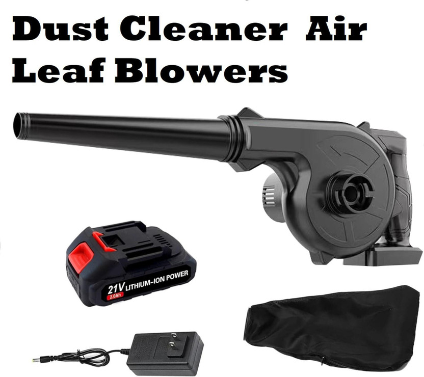 XENGVA 2-in-1 Portable Blower for Lawn, Garden, and Car Cleaning Forward Curved Leaf Blower(Corded & Cordless Vacuum)