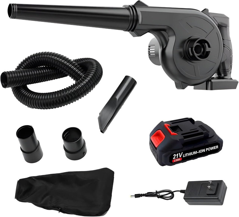 PressBox 2-in-1 Portable Mini Leaf Blower &Vacuum for Lawn Care, Dust/Snow ) Airfoil Leaf Blower(Cordless Vacuum)