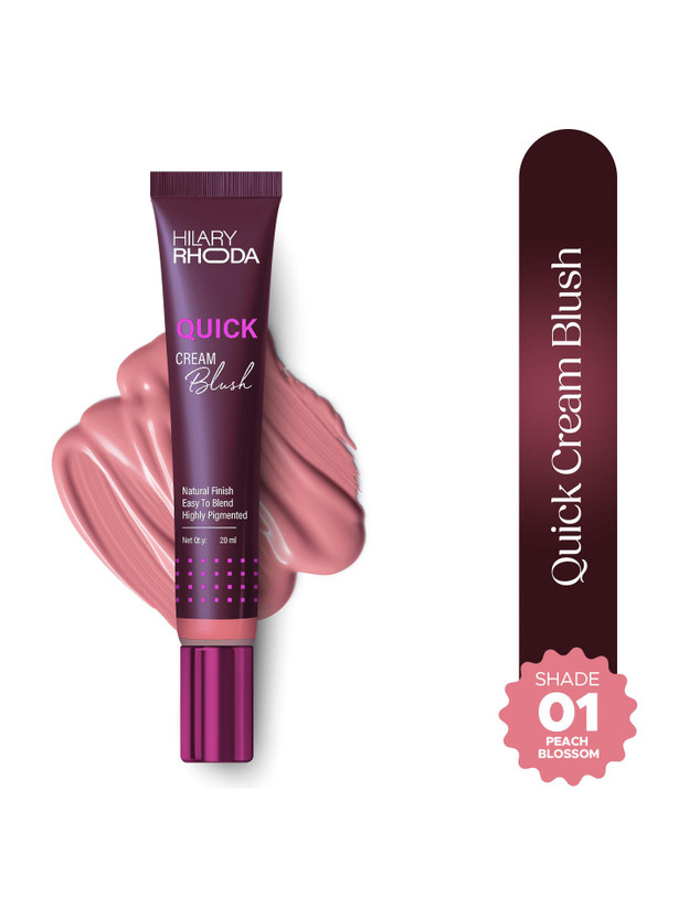 Hilary Hilary Rhoda Quick Blush | Highly Pigmented & Dewy Finish | Weightless & Easy to Apply(Peach Blossom) - Flipkart Deal