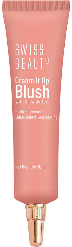 SWISS BEAUTY Cream It Up Blush | Highly Pigmented | Blendable | Long Lasting(Cheeky Peach)