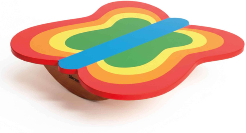 Shumee Wooden Butterfly Balance Board | Kids' Curvy Wobble Board for Indoors & Outdoors Word Games