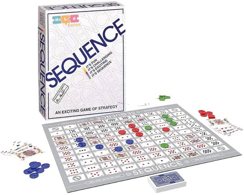HKD SALES Sequence Board Game for Kids, AdultsIndoor Sequence Card