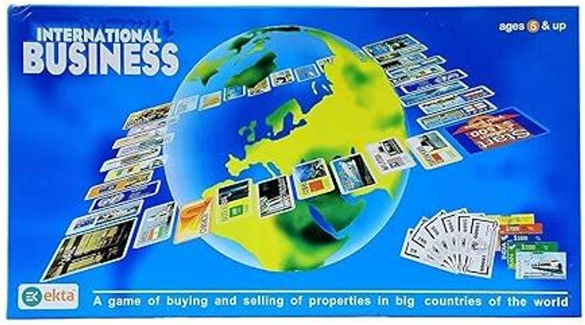 Lacasada International Business Game with Folding Board Game for Kids and Adults Playing Educational Board Games