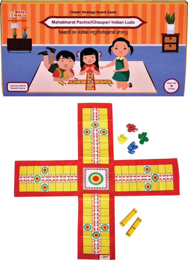 Desi Toys Mahabharat Pachisi Collectible age 15+ year Educational Board Games Board Game