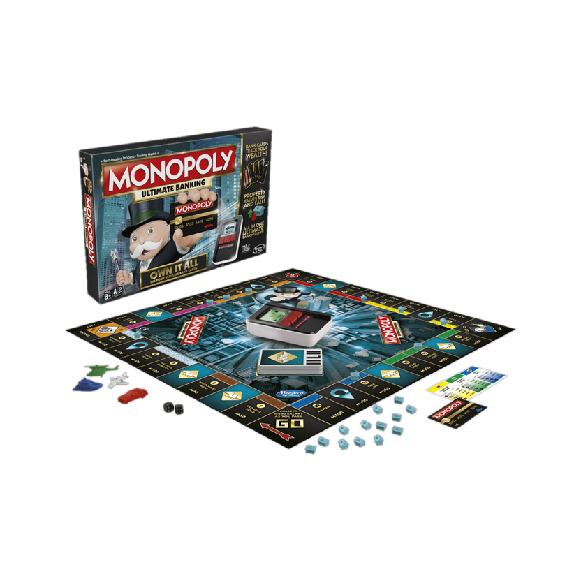 Monopoly Ultimate Banking Edition Board Game for Families and Kid Money & Assets Board Game