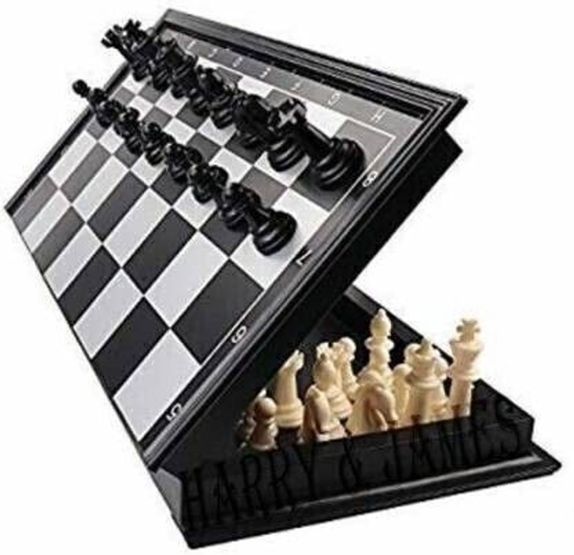 WECAN FASHION Magnetic Toys Travel Chess Set with Folding Board for Kids and Adults (10 Inch). Educational Board Games