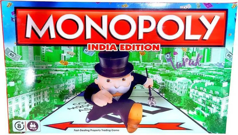 PP SONS monopoly board game, Indian edition board game family or kids Money & Assets Board Game