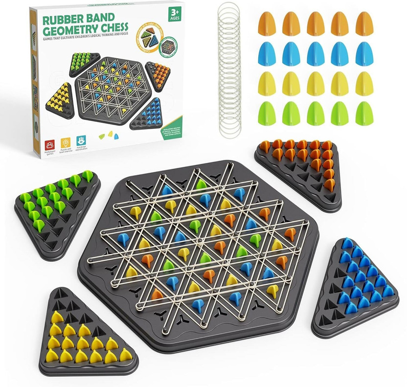 SEVENSPACE SEVENSPACE Triggle Game Puzzle, Geometric Chess Game, Board Games for Family Night Board Game Accessories - Flipkart Deal