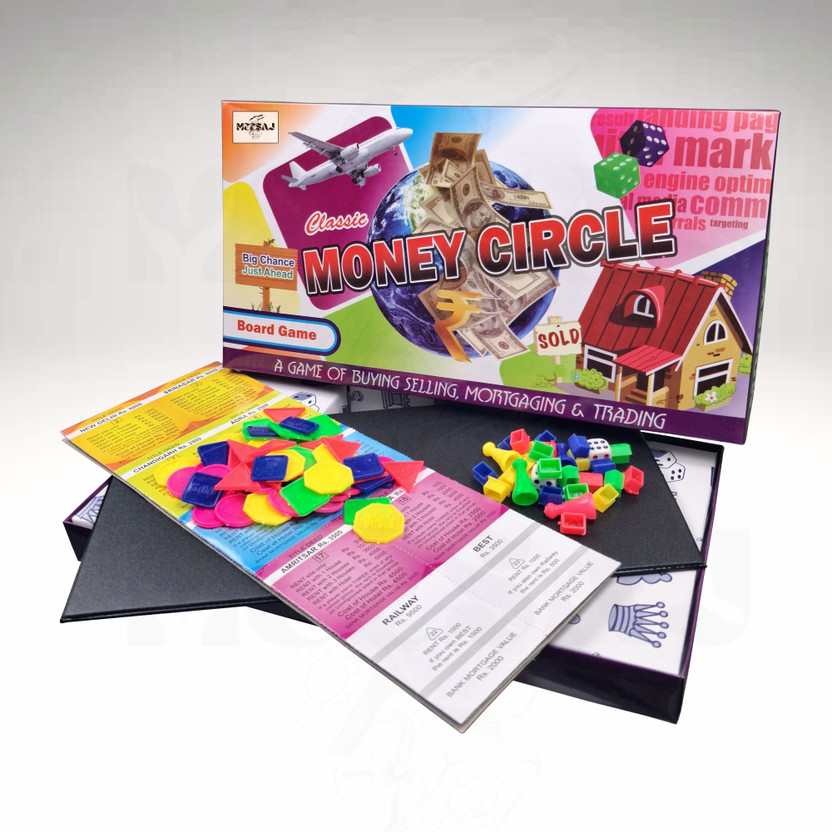 Meesaj Money Circle Business Board Game – Smart Finance & Saving Skills Money & Assets Board Game