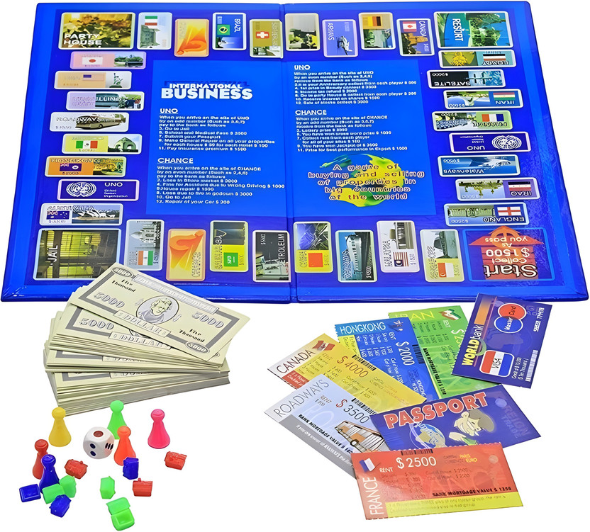 Zenex store Plastic and Paper International Business Family Board Game Board Game Accessories