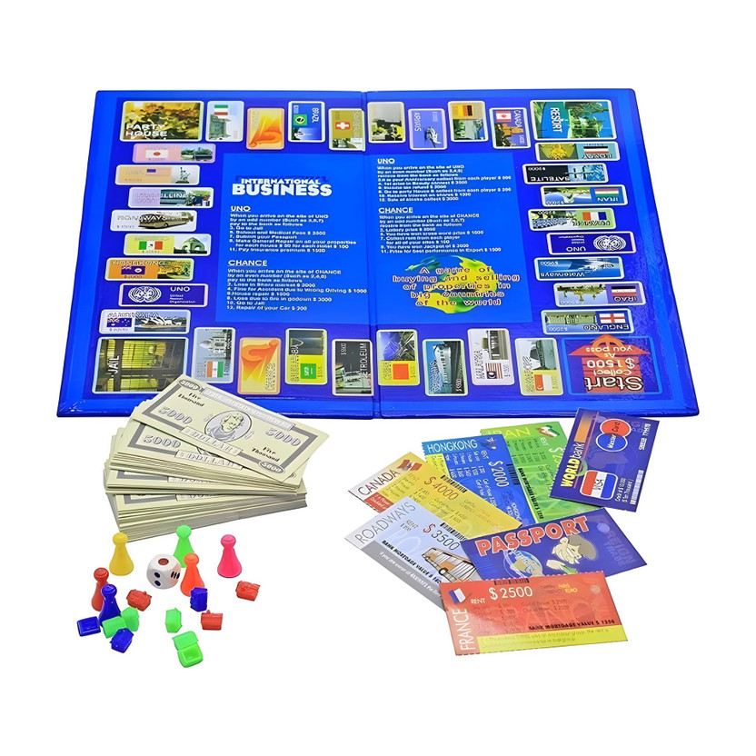 Zenex store Plastic and Paper International Business Family Board Game Board Game Accessories