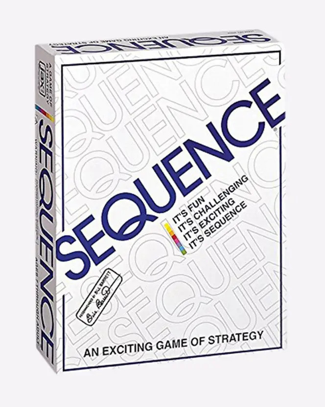 SEQUENCE Board Game An Exciting Game Of Strategy Challenging Card Game for Ages 7 Strategy & War Board Game
