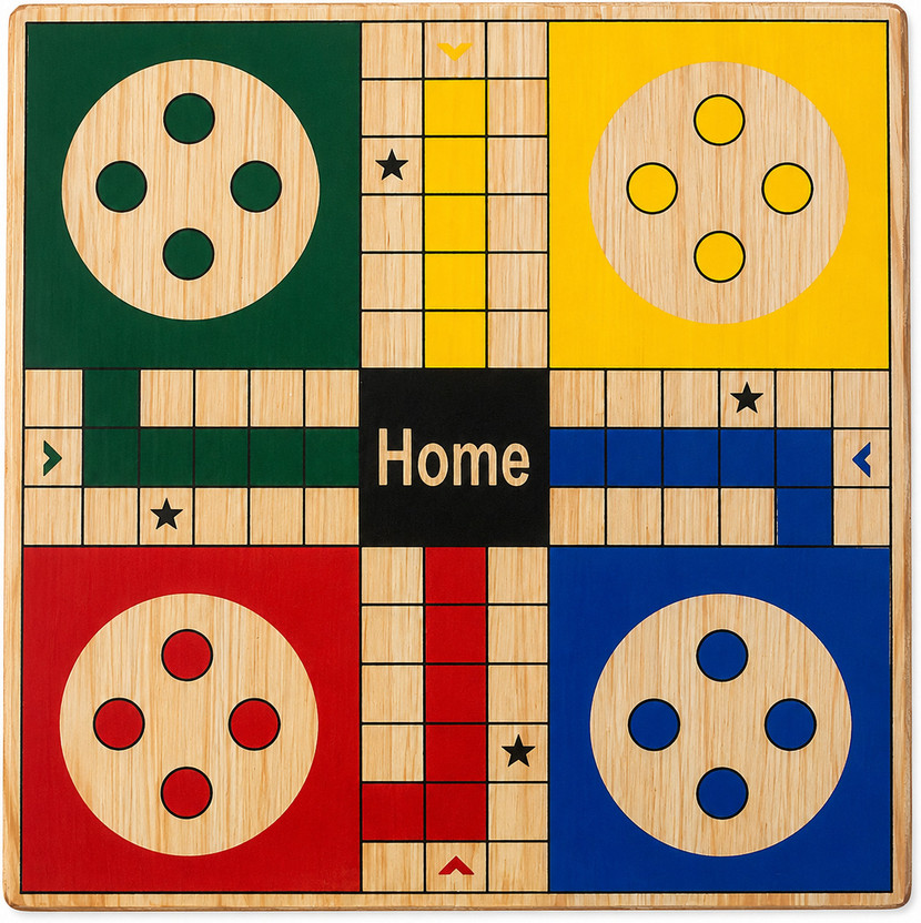 Econestsse Wood-BG-Ludo, Snake & Ladder Educational Board Games