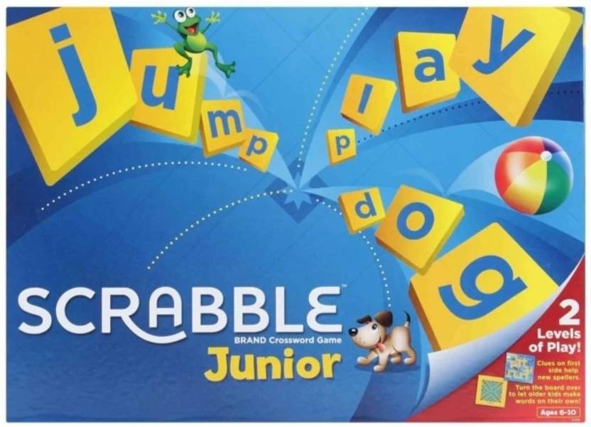 ZIQRA TOYS Scrabble Junior Word Letters Game 4 Kids Spelling