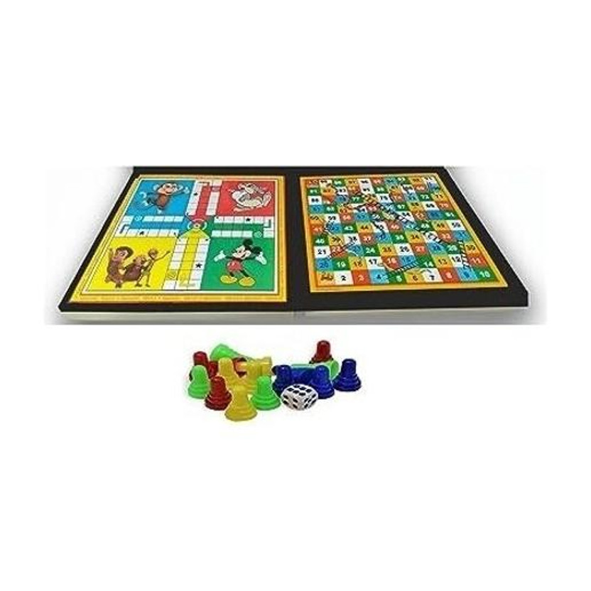 AOKO AOKO Ludo+Snake & Ladders 2 in 1 Combo With One Set Of Plastic coin & Dice board Game Party & Fun Board Game - Flipkart Deal