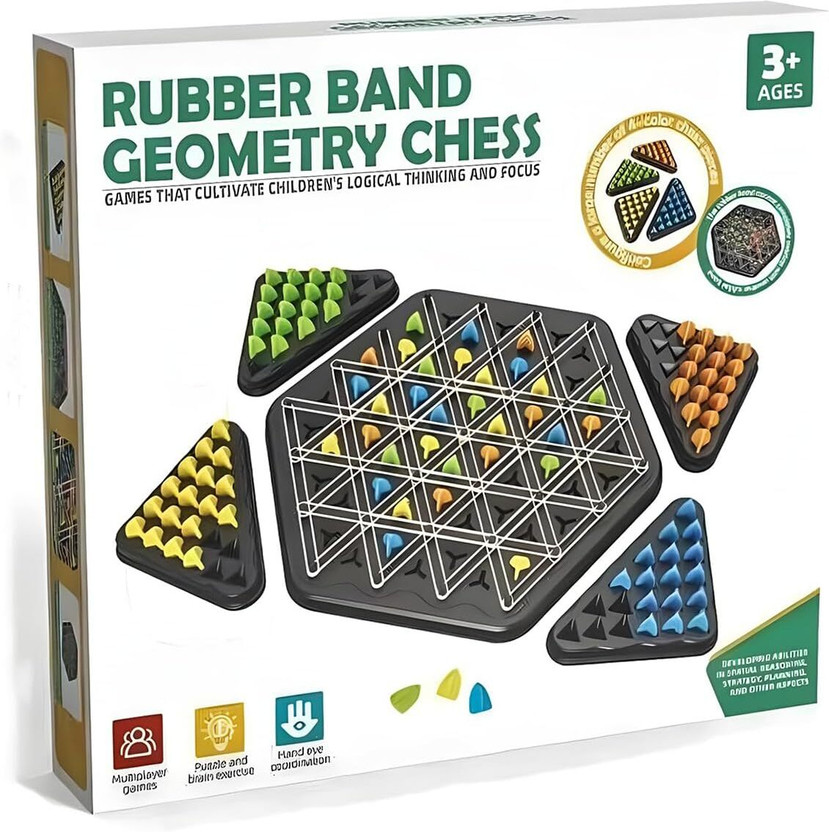 SEVENSPACE SEVENSPACE triggle Chain Triangle Chess Game, Puzzle Board Game for Family Kids Board Game Accessories - Flipkart Deal