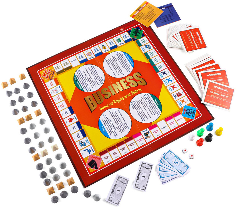 Play Nation Business Tycoon Strategy Board Game for Kids,Travel-Friendly with Foldable Board Strategy & War Board Game