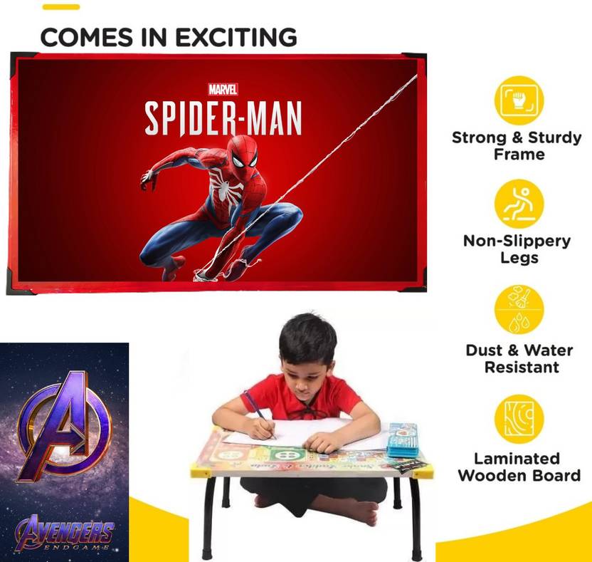Soaring Spiderman study table educational board game Ludo Study Table