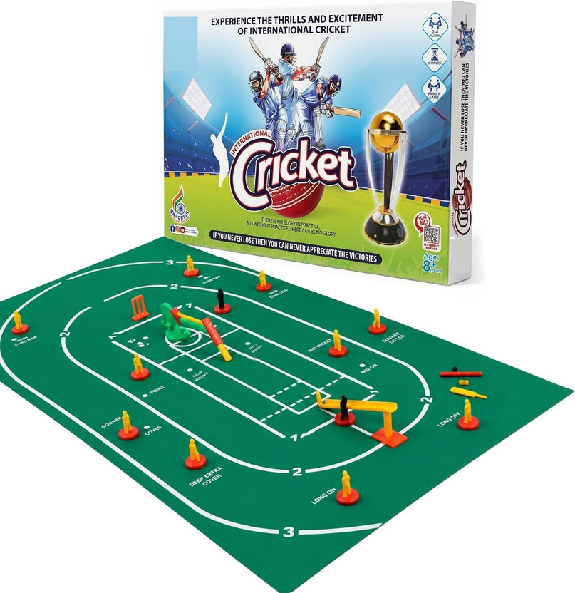 zokato International Cricket Floor Game for Kids Board Game Accessories