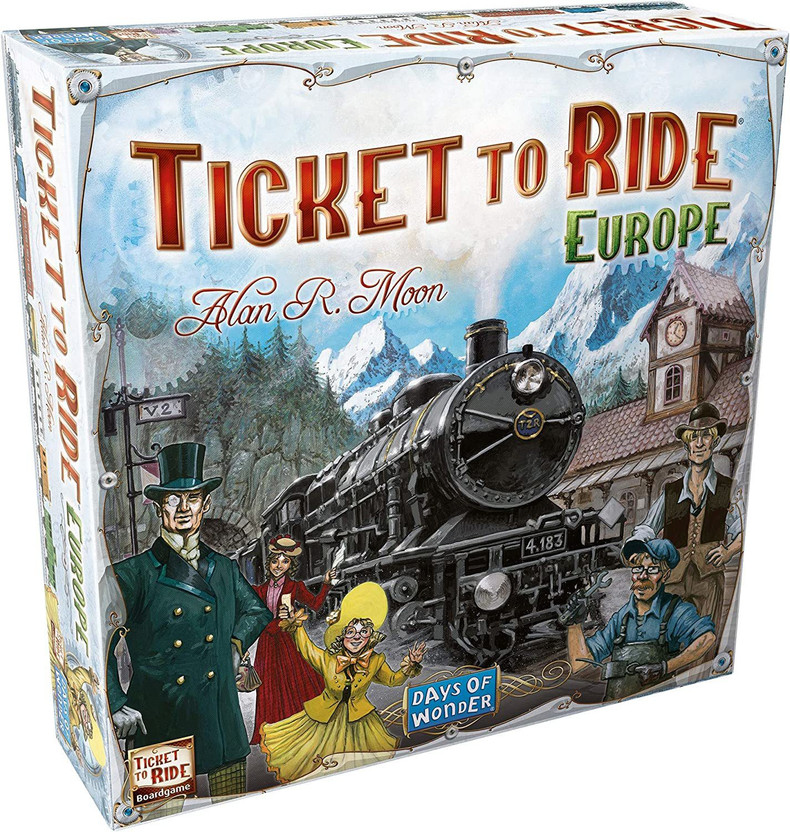 WECAN FASHION Ticket to Ride Europe Board Game For 2 to 5 players Playtime 30-60 minutes Party & Fun Board Game