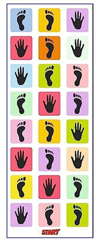 Aganta Hopscotch Jumbo Play mat for Kids n Adults Family Game Fun Game Educational Party & Fun Board Game