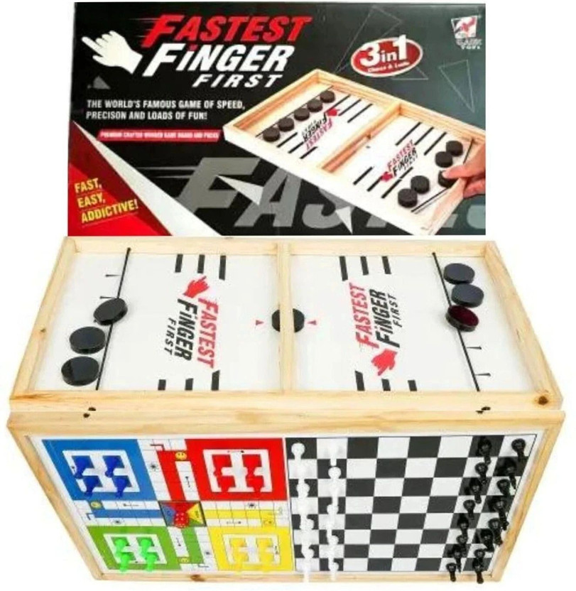 VEDIVA Faster Finger Board Game, Sling Puck Party & Fun Games Board Game Party & Fun Board Game