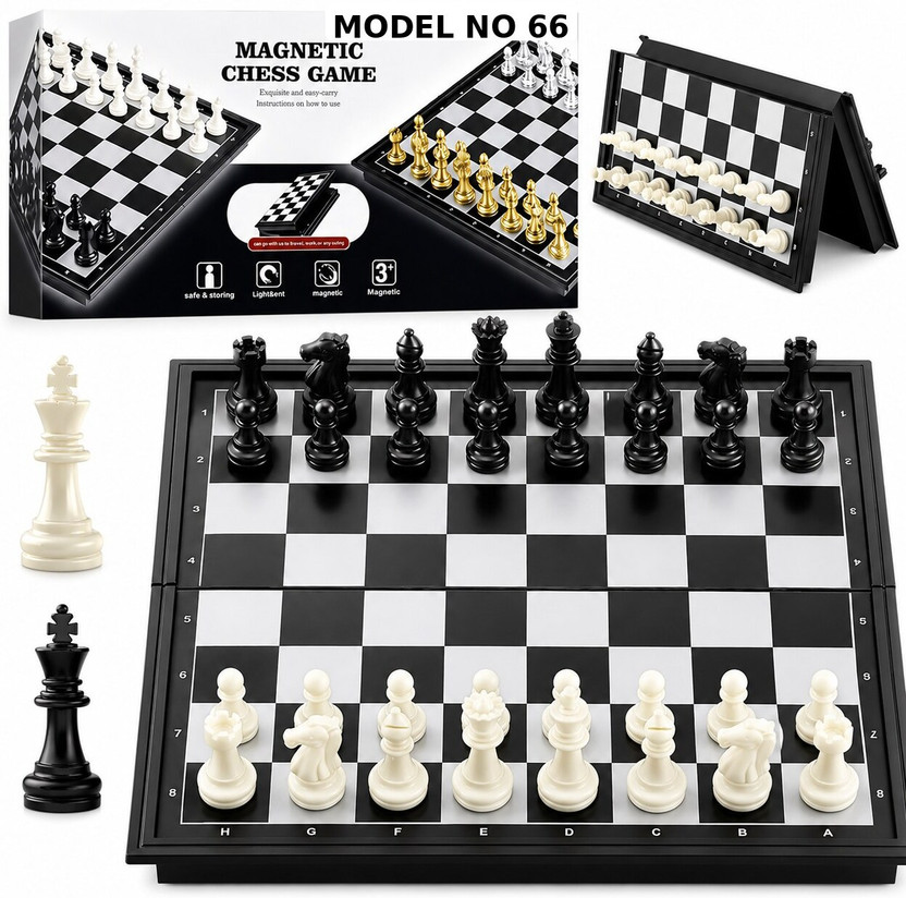 KAVANA Magnetic Toys Travel Chess Set with Folding Board for Kids and Adults Games B15 Educational Board Games
