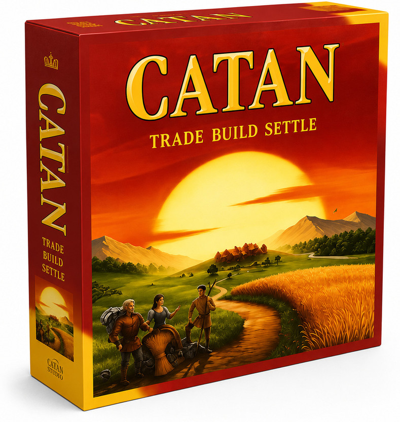 AweStuffs Catan Board Game for Adults and Family 3 to 4 Players Board Game Board Game Accessories