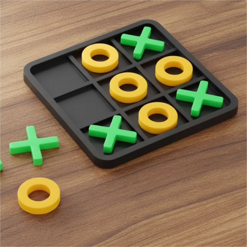 Fizzy Funs 3D Tic Tac Toe Classic XOXO Puzzle Board Game for Kids & Adults Board Game Accessories