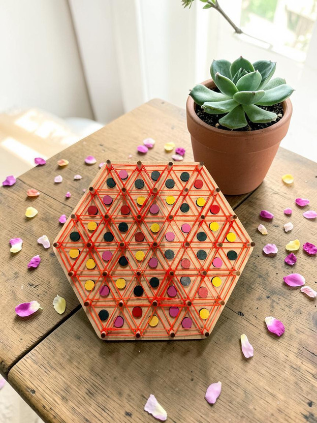 Colorbee Colorbee Educational Geoboard Wooden Shape Builder For Activity Based Skill Learning Educational Board Games - Flipkart Deal