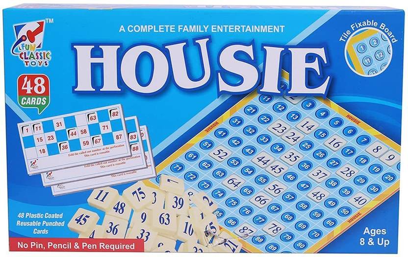 Veer Enterprises Housie Game Set with Tickets for Adults, Kids Complete Family Entertainment