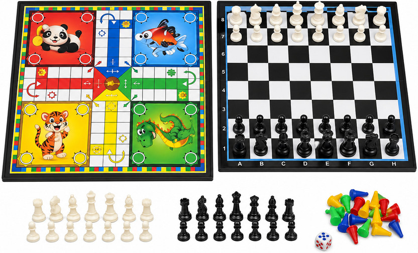 the the sentry Indoor Strategy Chess & Ludo Board for Kids & Adults Board Game Accessories - Flipkart Deal